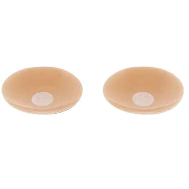 Protetor de Silicone Ultrafino para Mamilo Invisible Up Toda Up Tamanho P Cor Creme 1 Par