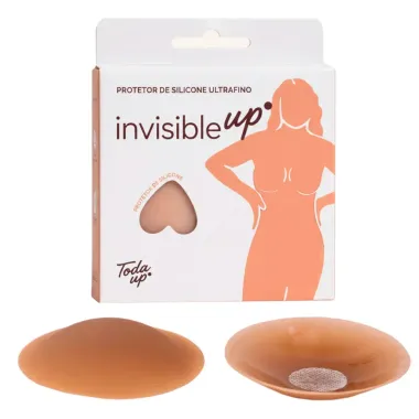 Protetor de Silicone Ultrafino para Mamilo Invisible Up Toda Up Tamanho P Cor Avel&atilde;