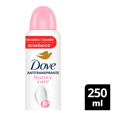 Desodorante Dove Beauty Care Magn&oacute;lia e Jasmin Aerossol Antitranspirante 250ml Tamanho Econ&ocirc;mico