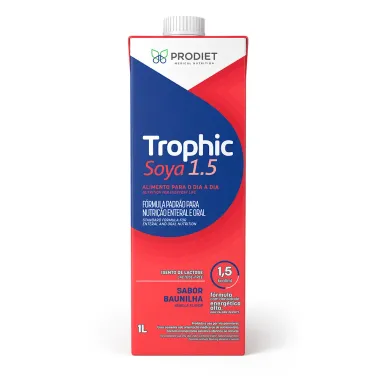 Trophic Soya 1.5 Prodiet F&oacute;rmula Padr&atilde;o para Nutri&ccedil;&atilde;o Enteral e Oral Sabor Baunilha 1L