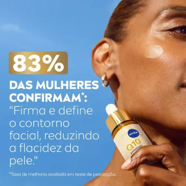 S&eacute;rum Reparador 3 em 1 Nivea Q10 Antissinais Col&aacute;geno Expert Rosto, Pesco&ccedil;o e Colo 30ml