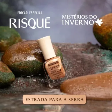 Esmalte Risqu&eacute; Mist&eacute;rios do Inverno Estrada para a Serra Cobertura com Efeito 9ml