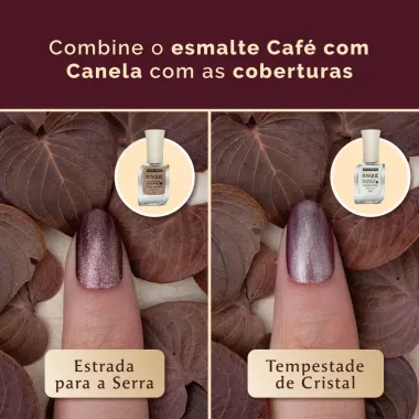 Esmalte Risqu&eacute; Mist&eacute;rios do Inverno Caf&eacute; com Canela Met&aacute;lico 9ml