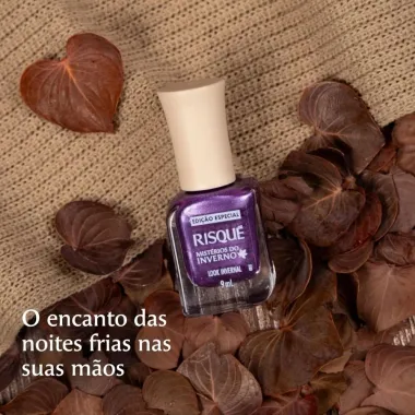 Esmalte Risqu&eacute; Mist&eacute;rios do Inverno Look Invernal Met&aacute;lico 9ml