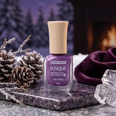 Esmalte Risqu&eacute; Mist&eacute;rios do Inverno Look Invernal Met&aacute;lico 9ml