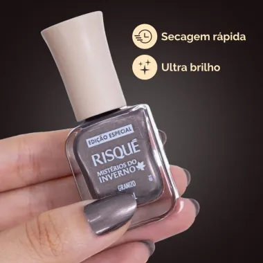 Esmalte Risqu&eacute; Mist&eacute;rio do Inverno Granizo 9ml