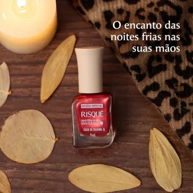 Esmalte Risqu&eacute; Mist&eacute;rios do Inverno Calor da Fogueira Met&aacute;lico 9ml
