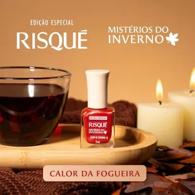 Esmalte Risqu&eacute; Mist&eacute;rios do Inverno Calor da Fogueira Met&aacute;lico 9ml