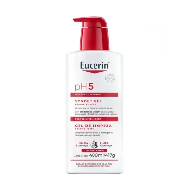 Gel de Limpeza Eucerin PH5 Corpo e Rosto Pele Seca e Sens&iacute;vel 400ml