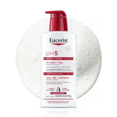 Gel de Limpeza Corpo e Rosto Eucerin Ph5 Pele Seca e Sens&iacute;vel 400ml