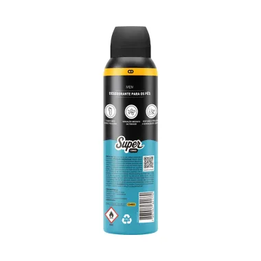 Desodorante para os P&eacute;s Super Aerosol 24h A&ccedil;&atilde;o Desodorante 150ml