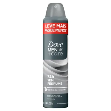 Desodorante Dove Men + Care Sem Perfume Aerosol Antitranspirante 72h 250ml Leve Mais Pague Menos