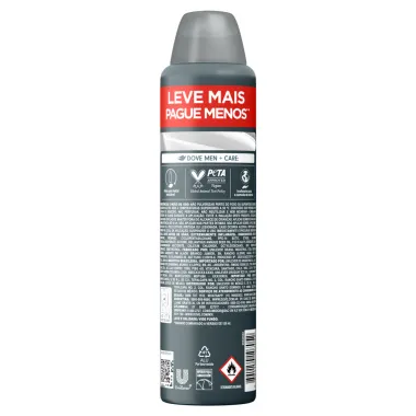 Desodorante Dove Men + Care Sem Perfume Aerosol Antitranspirante 72h 250ml Leve Mais Pague Menos