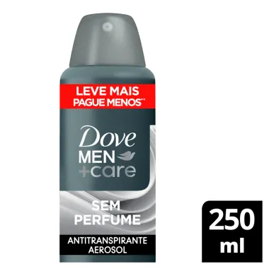 Desodorante Dove Men + Care Sem Perfume Aerosol Antitranspirante 72h 250ml Leve Mais Pague Menos