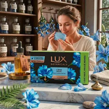 Sabonete em Barra Lux Botanicals L&iacute;rio Azul com 6 Unidades de 85g cada Leve Mais Por Menos