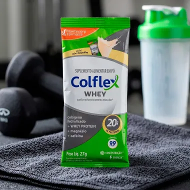 Whey Colflex com 20g de Prote&iacute;na Sabor Baunilha Sach&ecirc; 28,5g