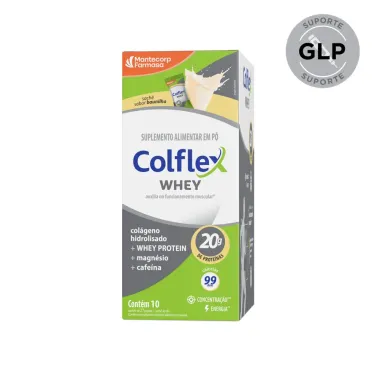 Whey Colflex com 20g de Prote&iacute;na Sabor Baunilha Sach&ecirc; 27g