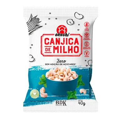 Canjica de Milho Okoshi Zero Sem Adi&ccedil;&atilde;o de A&ccedil;&uacute;cares 40g