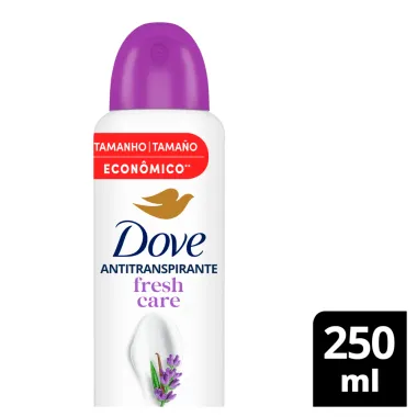 Desodorante Dove Fresh Care Lavanda e Baunilha Aerosol Antitranspirante 250ml Tamanho Fam&iacute;lia