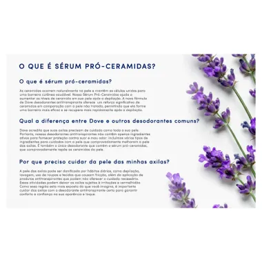 Desodorante Dove Fresh Care Lavanda e Baunilha Aerosol Antitranspirante 250ml Tamanho Fam&iacute;lia