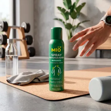 Spray Massageador Mi&oacute; Aerossol com Mentol e C&acirc;nfora 150ml