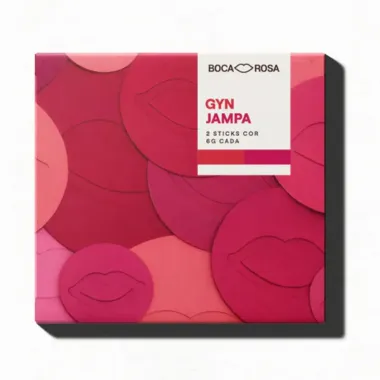 Kit Stick Multifuncional Boca Rosa Cor GYN e JAMPA 2 Unidades de 6g cada
