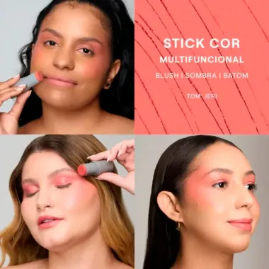Kit Stick Multifuncional Boca Rosa Cor JERI e GYN 2 Unidades de 6g cada