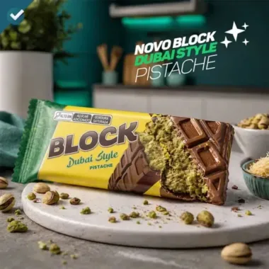 Chocolate Arcor Block Dubai Style Sabor Pistache 165g