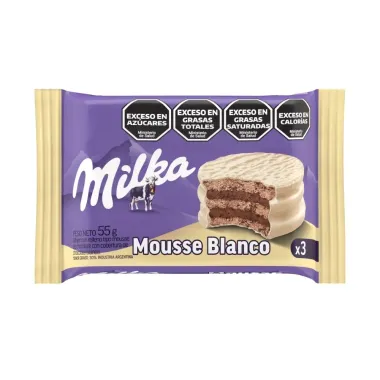 Alfajor Milka Mousse Blanco 55g