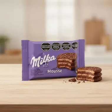 Alfajor Milka Sabor Mousse de Chocolate 55g