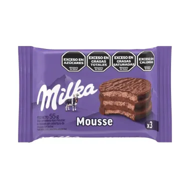 Alfajor Milka Sabor Mousse de Chocolate 55g