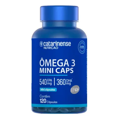 &Ocirc;mega 3 540mg EPA + 360mg DHA Mini Caps Catarinense Nutri&ccedil;&atilde;o com 120 Mini C&aacute;psulas