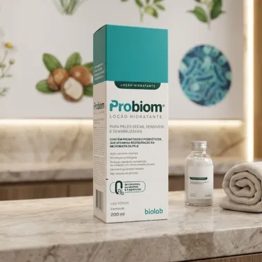 Lo&ccedil;&atilde;o Hidratante Probiom para Peles Secas, Sens&iacute;veis e Sensibilizados 200ml