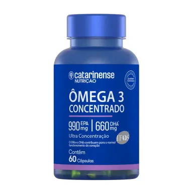 &Ocirc;mega 3 Concentrado 990mg EPA + 660mg DHA Catarinense Nutri&ccedil;&atilde;o com 60 C&aacute;psulas