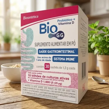 Bio GG 10BI + Vitamina D 1.000 com 30 Sach&ecirc;s