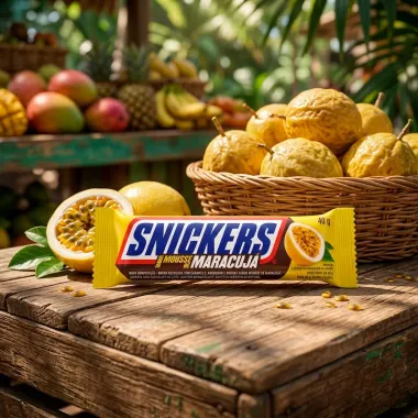 Chocolate Snickers Sabor Mousse de Maracuj&aacute; 40g
