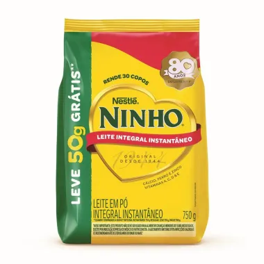 Leite em P&oacute; Ninho Integral Instant&acirc;neo Ganhe 50g Sach&ecirc; 750g