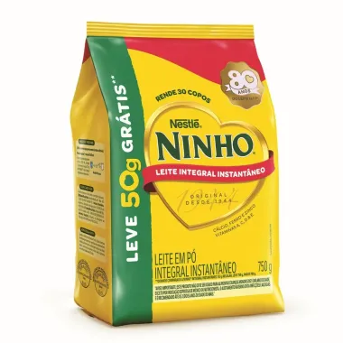 Leite em P&oacute; Ninho Integral Instant&acirc;neo Ganhe 50g Sach&ecirc; 750g