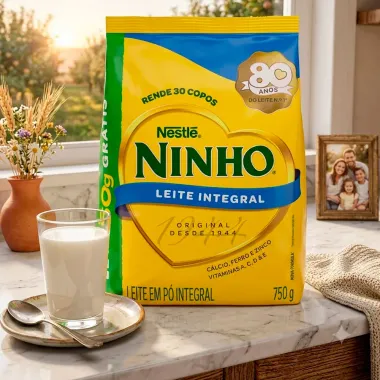 Leite em P&oacute; Ninho Integral Ganhe 50g Sach&ecirc; 750g