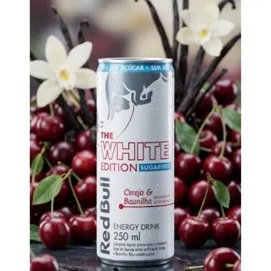 Energ&eacute;tico Red Bull The White Edition Cereja & Baunilha 250ml