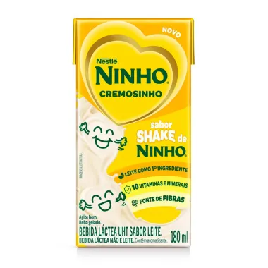 Bebida L&aacute;ctea NINHO Cremosinho Sabor Shake de Ninho 180ml