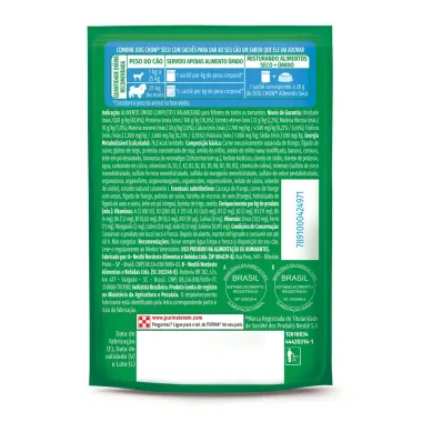 Papinha para C&atilde;es Purina Dog Chow &Oacute;timo Come&ccedil;o Filhotes Extra Life Sabor Frango Cenoura Banana e Leite Sach&ecirc; 85g