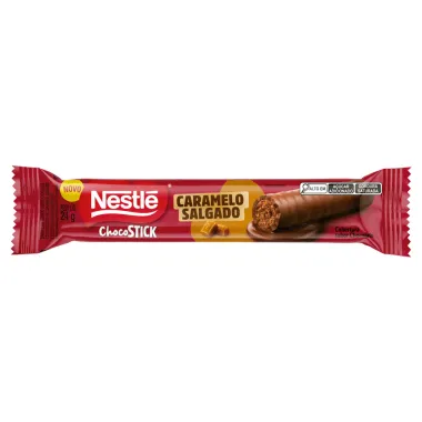 Chocolate Nestl&eacute; Choco Stick Sabor Caramelo Salgado 24g