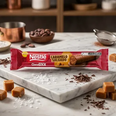 Chocolate Nestl&eacute; Choco Stick Sabor Caramelo Salgado 24g