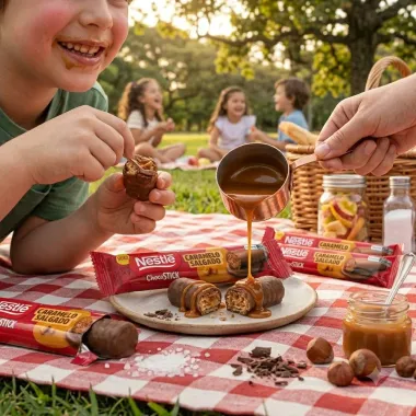 Chocolate Nestl&eacute; Choco Stick Sabor Caramelo Salgado 24g