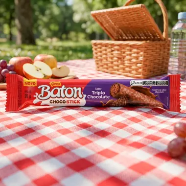 ChocoStick Garoto Baton Sabor Triplo Chocolate 26g
