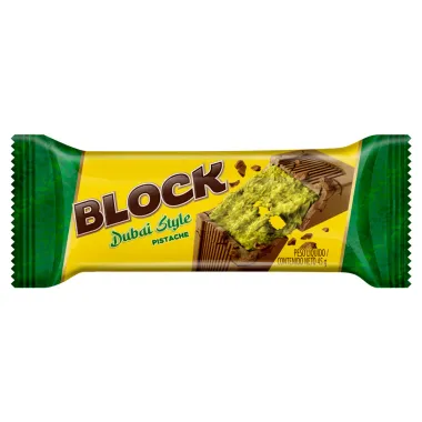 Chocolate BLOCK Dubai Style Sabor Pistache 45g