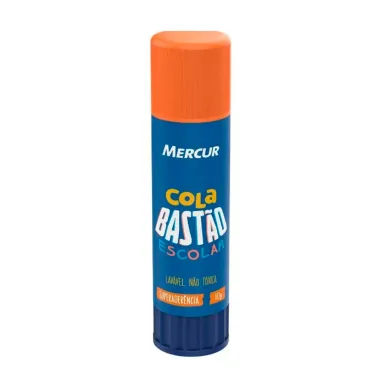 Cola Bast&atilde;o Escolar Mercur Superader&ecirc;ncia Lav&aacute;vel N&atilde;o T&oacute;xica 10g