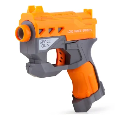 Lan&ccedil;ador de Dardos Polibrinq Supershot Space Gun 3+ Anos com 3 Mega Dardos