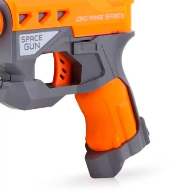 Lan&ccedil;ador de Dardos Polibrinq Supershot Space Gun 3+ Anos com 3 Mega Dardos